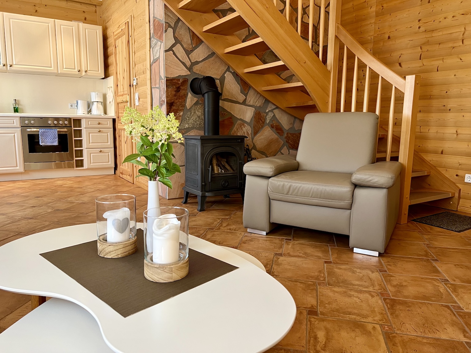 Ferienhaus Slajszewo Kamin