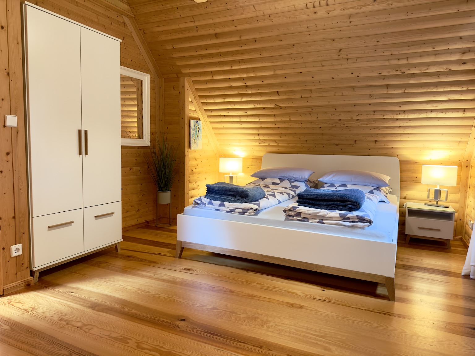 Ferienhaus Slajszewo Schlafzimmer